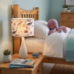 Happy Homewares Underwater Designed Fabric Lampshade with Whales Turtles Tropical Fish - Size: 10 inches - thumbnail 6
