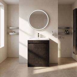 Balterley Chartley 2 Door Vanity Unit, Mid-Edge Basin, 600mm, Slate in Grey - thumbnail 6