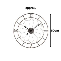 Marco Paul 60cm Roman Numerals Skelton Clock Indoor & Outdoors in Gold - thumbnail 3