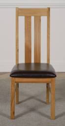 Thats Furniture Princeton Solid Oak Dining Chairs for Dining Room or Kitchen in Brown - thumbnail 2