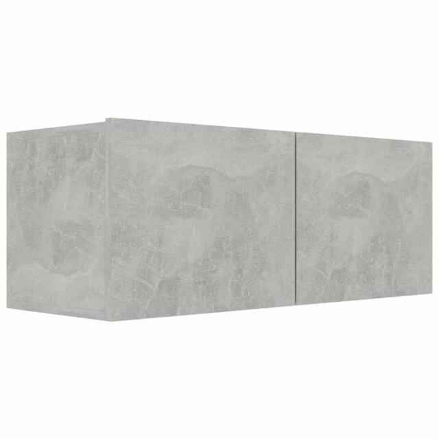 Berkfield Home TV Cabinet Concrete Grey 80x30x30 cm Engineered Wood - Size: 80 x 30 x 30 cm - image 1
