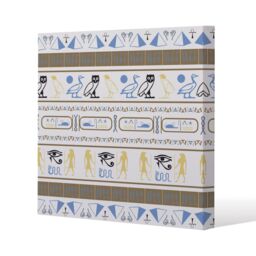 Benjamin Tate Design Heiroglyphs (Canvas Print) / 46 x 46 x 4cm in Natural - Size: 46 x 46 x 4 cm - thumbnail 1