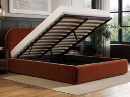 Flair Alba Ottoman Bed Burnt Orange Velvet - Size: Double - thumbnail 2