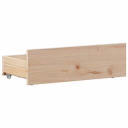 Berkfield Home Bed Frame without Mattress with Headboard 90x200 cm Solid Wood Pine in Light Tan - thumbnail 8