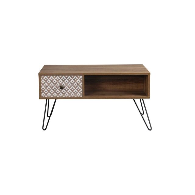 Lemon Pavilion Furniture Casablanca Coffee Table - Wood - L45 x W80 x H43 cm - Brown - Size: 1 Pack - image 1