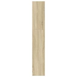 Berkfield Home Bookcase Sonoma Oak 80x24x143 cm Engineered Wood in Brown - Size: 80 x 24 x 143 cm - thumbnail 5
