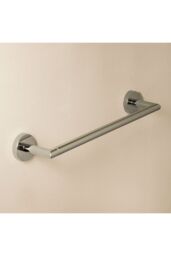 Cosmic Towel Rail, Silver Chrome, 60cm, Hidden fixings, Start Collection in Grey - thumbnail 2