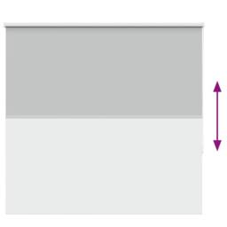 Berkfield Home Roller Blind Blackout Off-White 125x230 cm Fabric Width 121.6 cm… in Grey - thumbnail 9