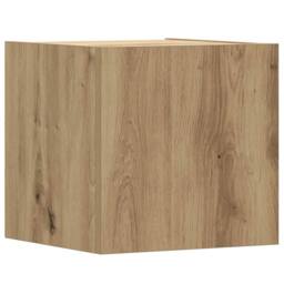 Berkfield Home 6 Piece TV Cabinet Set Wall-mounted Artisan Oak Engineered Wood in Brown - thumbnail 6