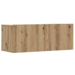 Berkfield Home 6 Piece TV Cabinet Set Wall-mounted Artisan Oak Engineered Wood in Brown - thumbnail 4