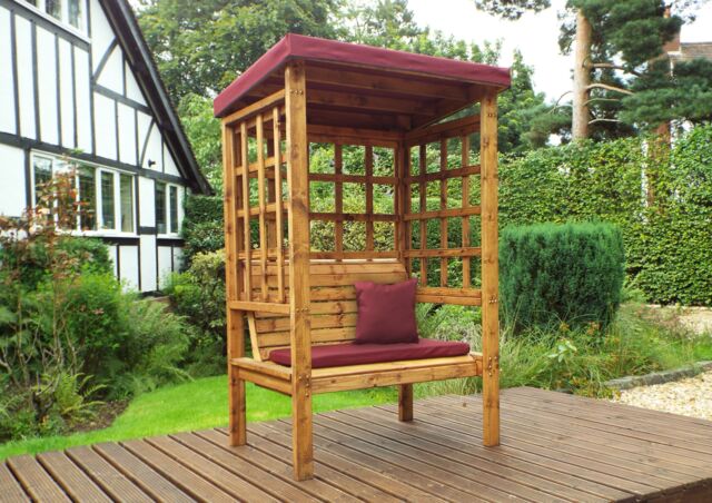 Charles Taylor Trading Bramham Two Seater Arbour Burgundy in Brown - image 1