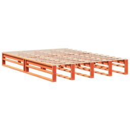Berkfield Home Bed Frame without Mattress Wax Brown 120x190 cm Small Double Solid Wood Pine - thumbnail 5