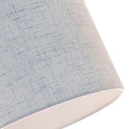 Happy Homewares Contemporary & Elegant Textured Linen Fabric Lamp Shade in Blue - Size: 12 inches - thumbnail 3