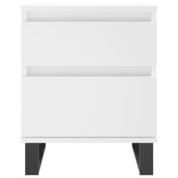 Berkfield Home Bedside Cabinets 2 pcs White 40x35x50 cm Engineered Wood - Size: 40 x 35 x 50 cm - thumbnail 6