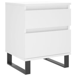 Berkfield Home Bedside Cabinets 2 pcs White 40x35x50 cm Engineered Wood - Size: 40 x 35 x 50 cm - thumbnail 5