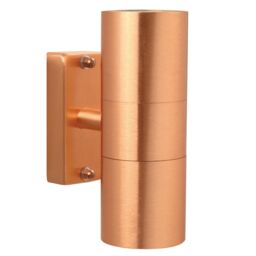 Nordlux Modern Outdoor Wall Light Brown Copper GU10 Coastal/Marine Safe - Mains Powered, IP54 - thumbnail 1