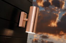 Nordlux Modern Outdoor Wall Light Brown Copper GU10 Coastal/Marine Safe - Mains Powered, IP54 - thumbnail 2