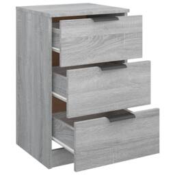 Berkfield Home Bedside Cabinets 2 pcs Grey Sonoma 40x36x65 cm - Size: 40 x 36 x 65 cm - thumbnail 9