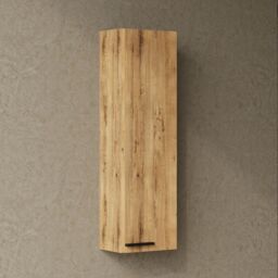 Banyetti Celtic 700mm Wall Hung Mini Storage Cabinet - Ostippo Oak in Light Oak - thumbnail 3