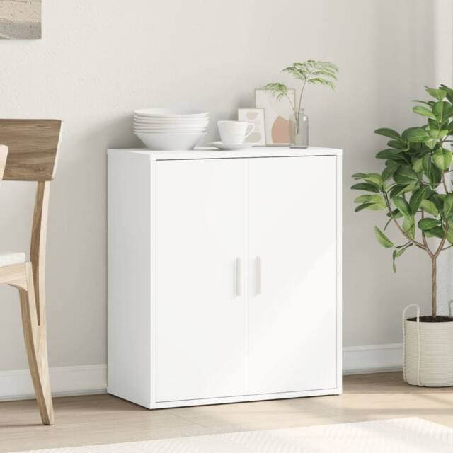 Berkfield Home Sideboard White 60x31x70 cm Engineered Wood - Size: 60 x 31 x 70 cm - image 1
