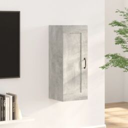Berkfield Home Hanging Cabinet Concrete Grey 35x34x90 cm Engineered Wood - Size: 35 x 34 x 90 cm - thumbnail 1