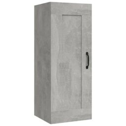 Berkfield Home Hanging Cabinet Concrete Grey 35x34x90 cm Engineered Wood - Size: 35 x 34 x 90 cm - thumbnail 2