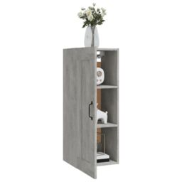 Berkfield Home Hanging Cabinet Concrete Grey 35x34x90 cm Engineered Wood - Size: 35 x 34 x 90 cm - thumbnail 4