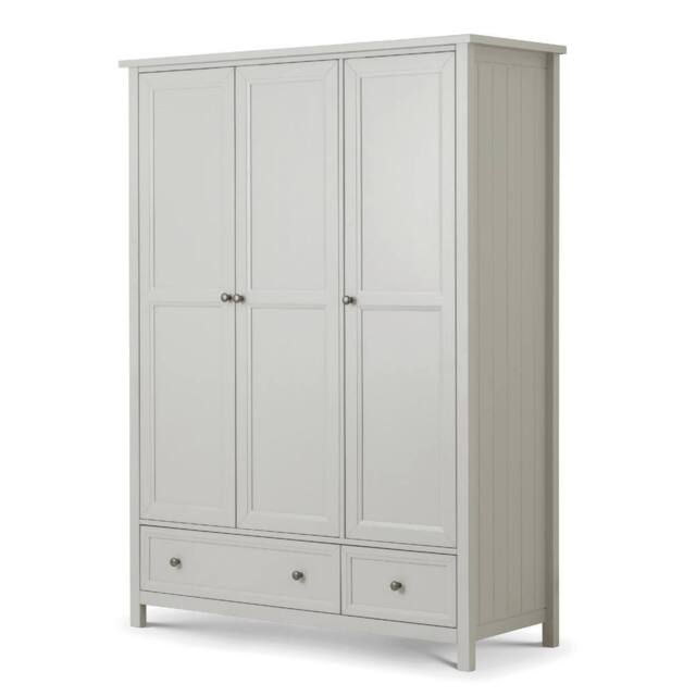 Cheshire Premium Solace 3 Door Combination Wardrobe in Dove Grey - image 1