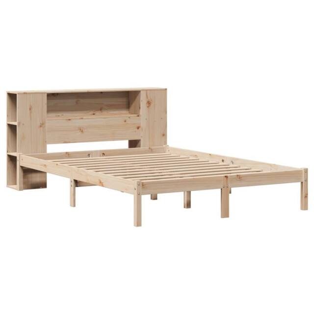Berkfield Home Decorative Bookcase Bed without Mattress 135x190 cm Double Solid in Tan - image 1