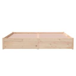 Berkfield Home Bed Frame Solid Wood 180x200 cm Super King Size in Natural - thumbnail 5