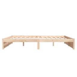 Berkfield Home Bed Frame Solid Wood 180x200 cm Super King Size in Natural - thumbnail 6