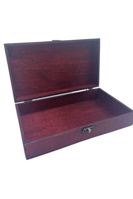 KDMD Tan Tea & Gift Hamper Box - Stylish, Durable Gift & Storage Solution in Burgundy - image 1
