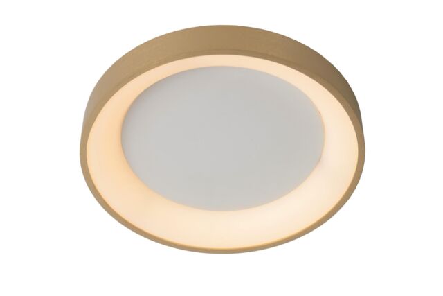 Lucide 'VIDAL' Dimmable Stylish Indoor Decorative LED Flush Ceiling Light in Gold - image 1