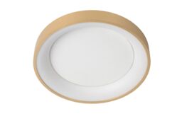 Lucide 'VIDAL' Dimmable Stylish Indoor Decorative LED Flush Ceiling Light in Gold - thumbnail 2