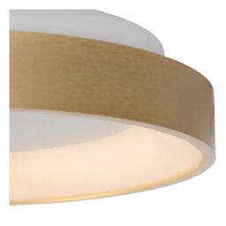 Lucide 'VIDAL' Dimmable Stylish Indoor Decorative LED Flush Ceiling Light in Gold - thumbnail 5