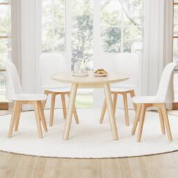Costway Modern Dining Chairs Set of 2 Armless Kitchen Chairs Side Chair in White - thumbnail 4