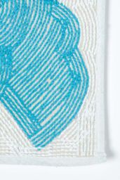 Homescapes Cotton Tufted Blue Green Birds Pink Heart Kids Rug - Size: 50 cm x 80 cm - thumbnail 4
