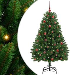 Berkfield Home Elegant Artificial Christmas Tree with Stand Green 150 cm PVC and - thumbnail 3