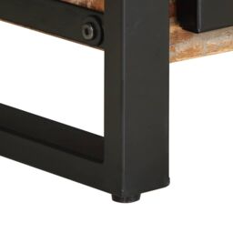 Berkfield Home Coffee Table Multicolour 90x50x36 cm Solid Wood Reclaimed - Size: 90 x 50 x 36 cm - thumbnail 9