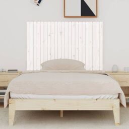 Berkfield Home Wall Headboard White 140x3x90 cm Solid Wood Pine - Size: 140 x 3 x 90 cm - thumbnail 3
