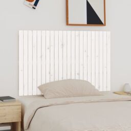 Berkfield Home Wall Headboard White 140x3x90 cm Solid Wood Pine - Size: 140 x 3 x 90 cm - thumbnail 1