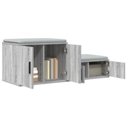 Berkfield Home Grey Sonoma Storage Cabinet - 118x41x40 cm, Made of Engineered Wood - Size: 118 x 41 x 40 cm - thumbnail 3