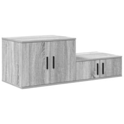 Berkfield Home Grey Sonoma Storage Cabinet - 118x41x40 cm, Made of Engineered Wood - Size: 118 x 41 x 40 cm - thumbnail 5