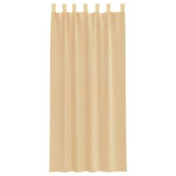 Berkfield Home Voile Curtains with Rod Pockets 2 pcs Sand in Brown - thumbnail 4