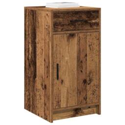 Berkfield Home Sideboard Old Wood 40x41x75 cm Engineered Wood in Brown - Size: 40 x 41 x 75 cm - thumbnail 3