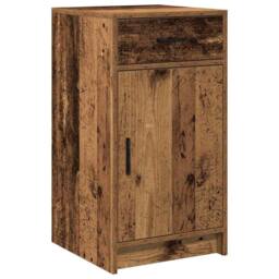Berkfield Home Sideboard Old Wood 40x41x75 cm Engineered Wood in Brown - Size: 40 x 41 x 75 cm - thumbnail 1