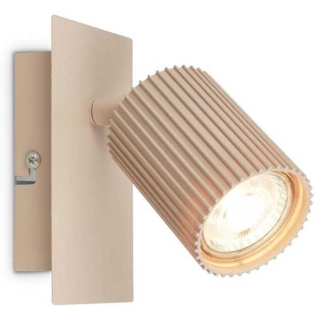 BRILONER Beige Metal Wall Light Spotlight Reading Lamp GU10 Bulb Not Incl - image 1