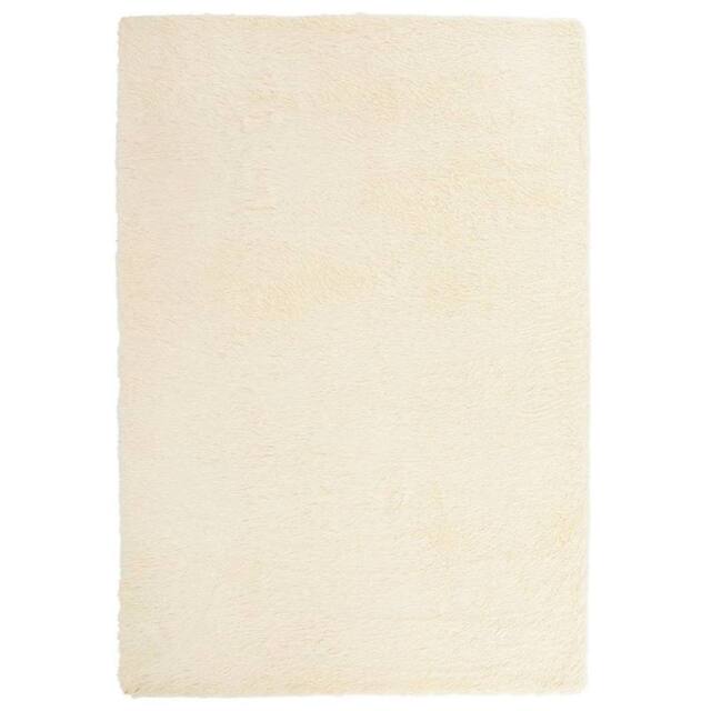 Berkfield Home Shaggy Rug High Pile NAVARRA Cream 200x290 cm Polyester - Size: Medium - image 1