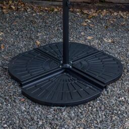 Samuel Alexander 70kg 4 PCS Cantilever Parasol Base Weights Set Water or Sand Heavy Duty Parasol Weights for Banana & Hanging Garden Furniture Patio