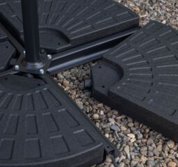 Samuel Alexander 70kg 4 PCS Cantilever Parasol Base Weights Set Water or Sand Heavy Duty Parasol Weights for Banana & Hanging Garden Furniture Patio - thumbnail 4